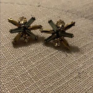 J. Crew Brown Tone Jewel Earrings